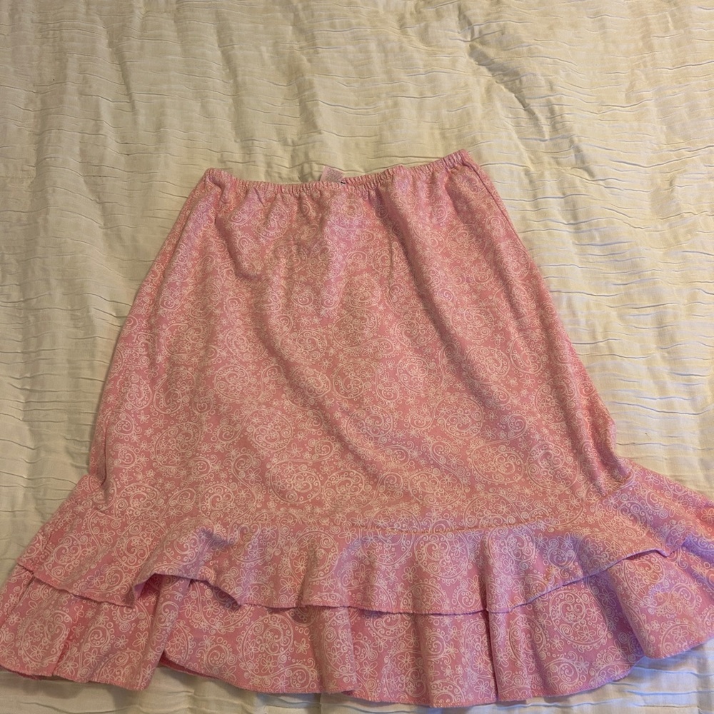 Fresh Produce Vintage Pink Paisley Skirt